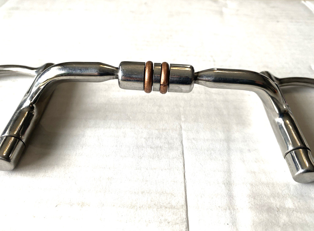 5" stainless offset dee bit w/copper wrapped roller barrel center