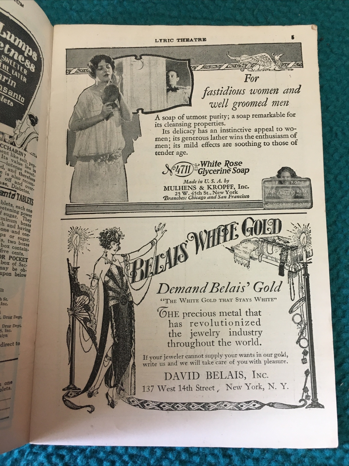 1926 Vintage : LYRIC THEATRE "The Cocoanuts" BROADWAY PLAYBILL @ Marx Brothers