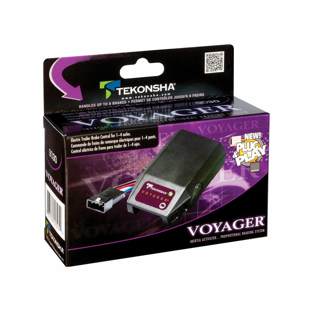 Tekonsha Voyager Electric Brake Controller Module Trailer Towing Kit System 9030