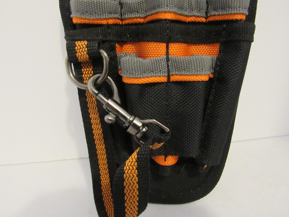 Klein Tools Heavy Duty Nylon Tool Pouch Organizer w/ Clip & Multiple Pockets