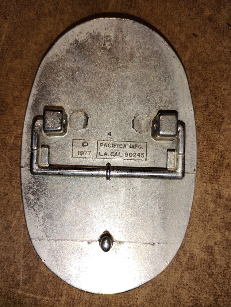 1977 Kiss Belt Buckle Gold Black Prism Pacifica MFG