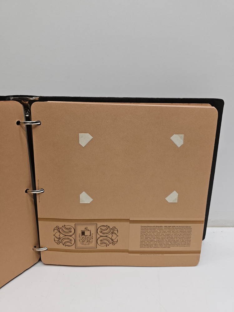 Fleetwood First Day Cover Of The Month Album Empty Brown Binder Vintage Philatel