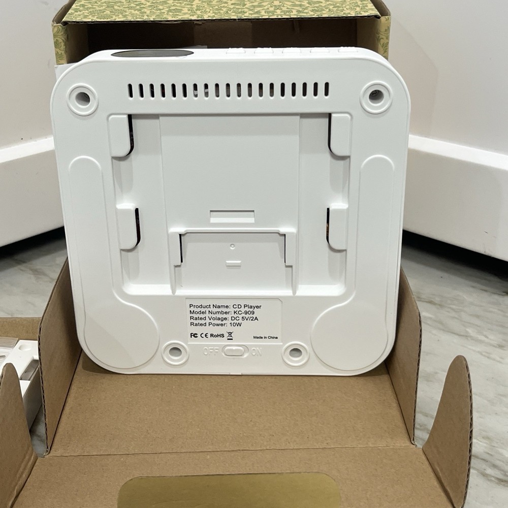 KC-808 CD Player Wall Mountable Bluetooth CD Player Speaker with Remote NEW