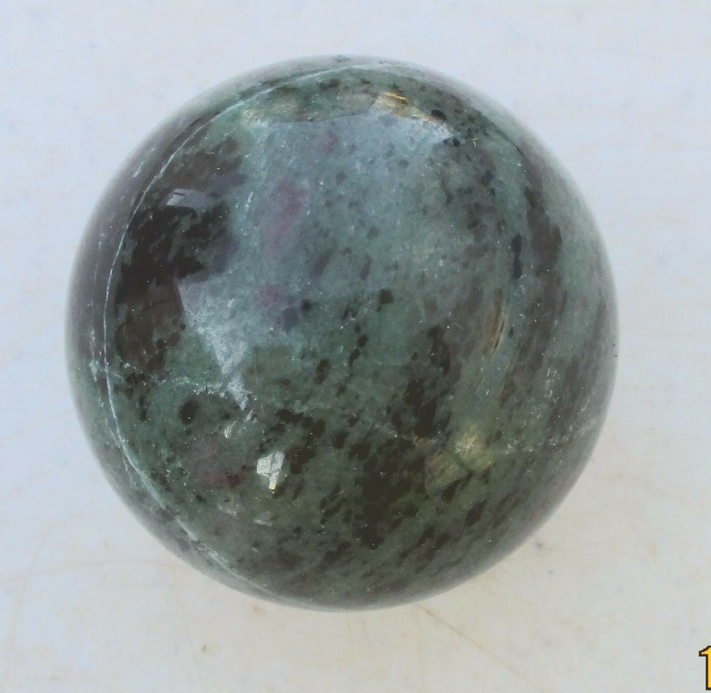 Fluorescent Ruby in Zoisite 50mm Sphere for Home Decor or Gift Idea 4938