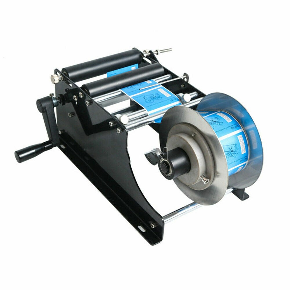 MT-30 Semi-automatic Round Bottle Labeling Machine Manual Label Maker Labeler