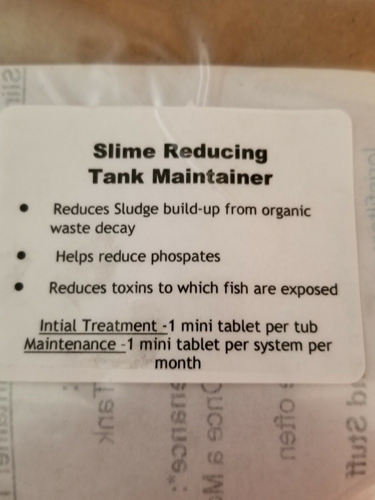 Slime Reducing Tank Maintainer Tablets - 25