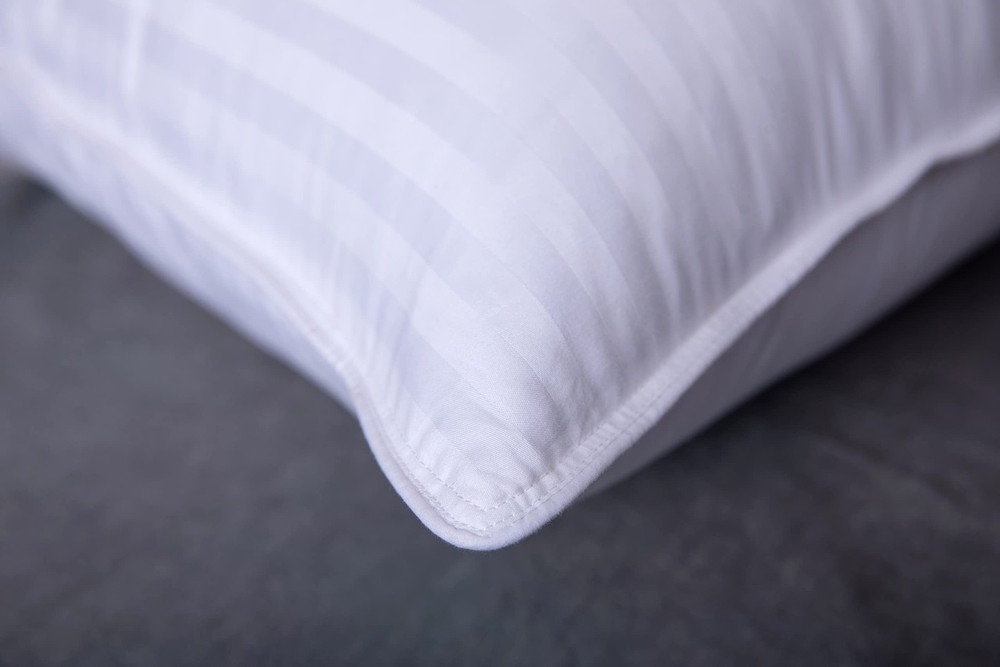 Goose Down Feather Hotel Collection Bed Pillows for Sleeping Pair Standard Pi...