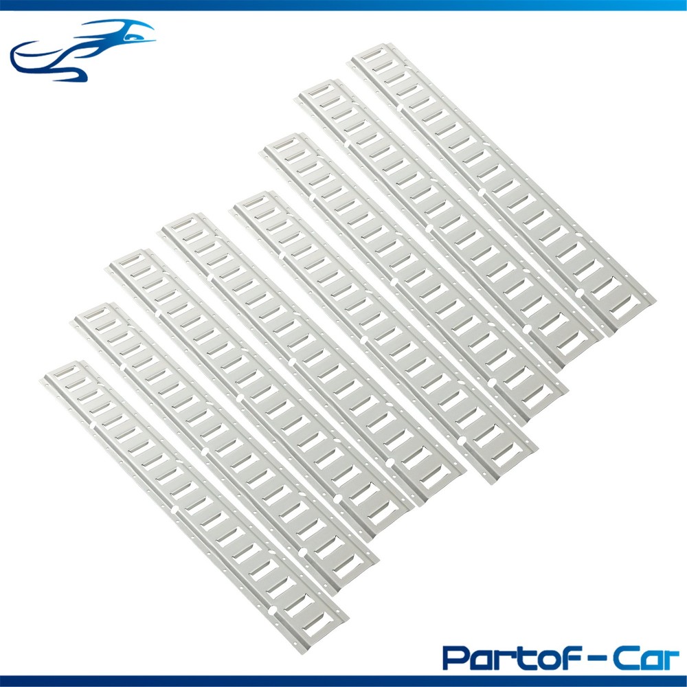 Silver 24 Pack 36" E Track Rail Sections With Hardware Fit For Trucks Garages