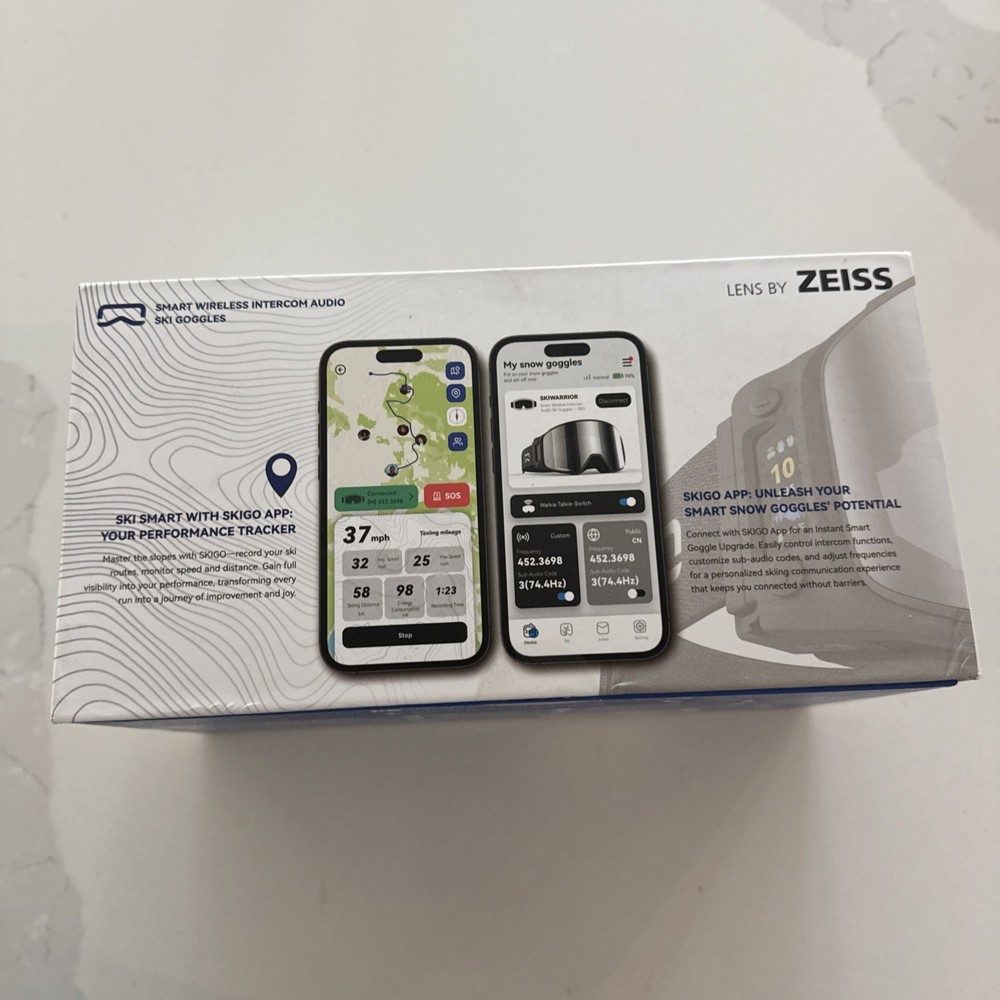 SkiWarrior Smart Wireless Intercom Audio Ski Goggles