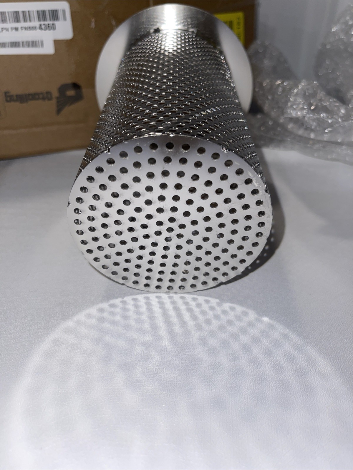 4" Diameter Commercial Floor Drain Strainer 6" Tall Perforated New
