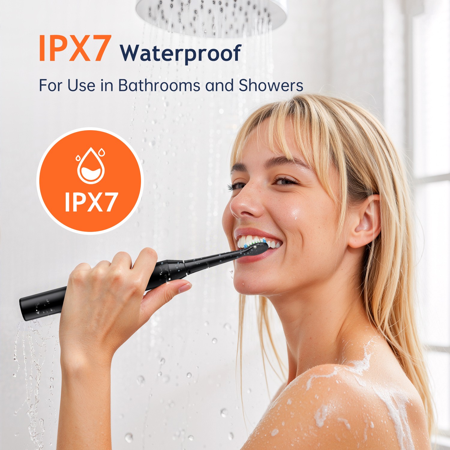 Fairywill Electric Toothbrush Sonic Toothbrush USB Rechargeable 6 Heads 5 Modes