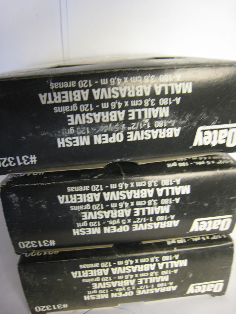 Oatey 31320 180 Grit Open Mesh, 1.5" ( 3 opened boxes )