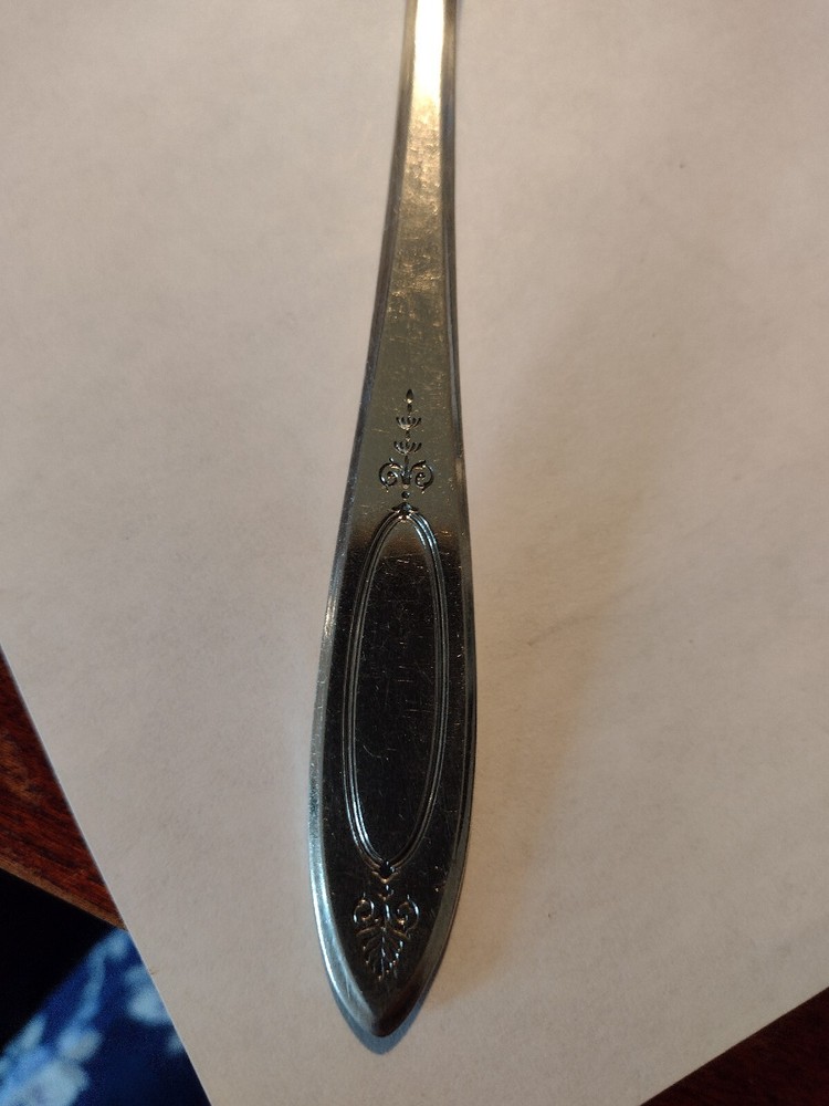 1917 ADAM MEAT FORK MASTER BUTTER Community Plate Oneida Serving silverplate