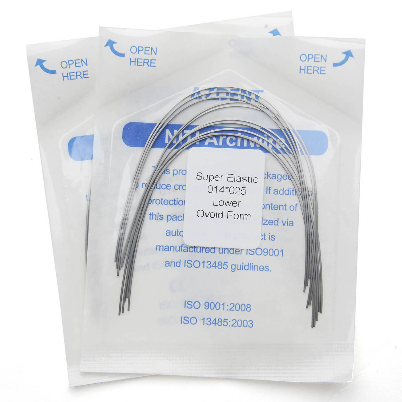 AZDENT Dental Orthodontic Arch Wire Super Elastic Niti Reverse Curve Rectangular