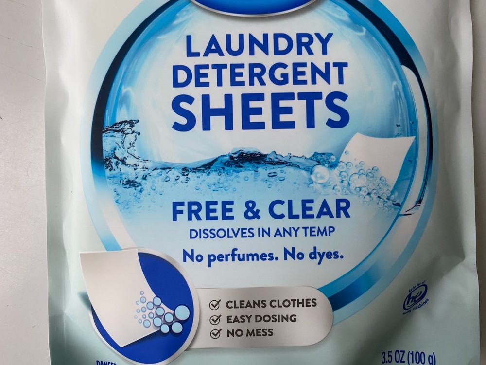 Carbona Laundry Detergent Sheets - Free and Clear, 2 Pack - 50 Sheets Total