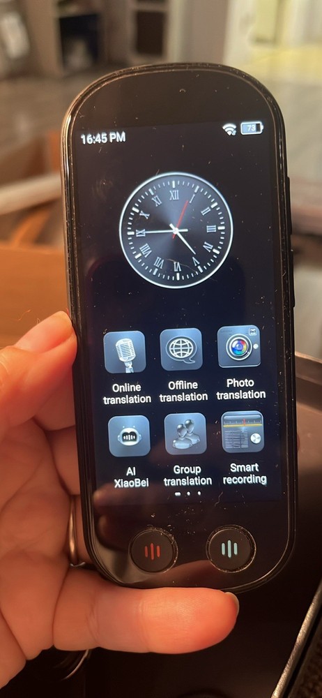 Portable AI Language Translator Device