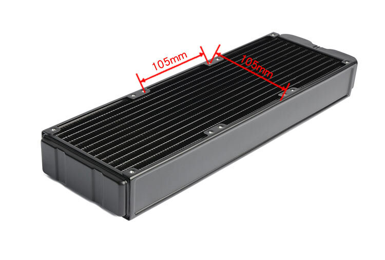 FreezeMod G1/4" 360mm Aluminum Radiator PC Computer Water Cooling 45mm Thick