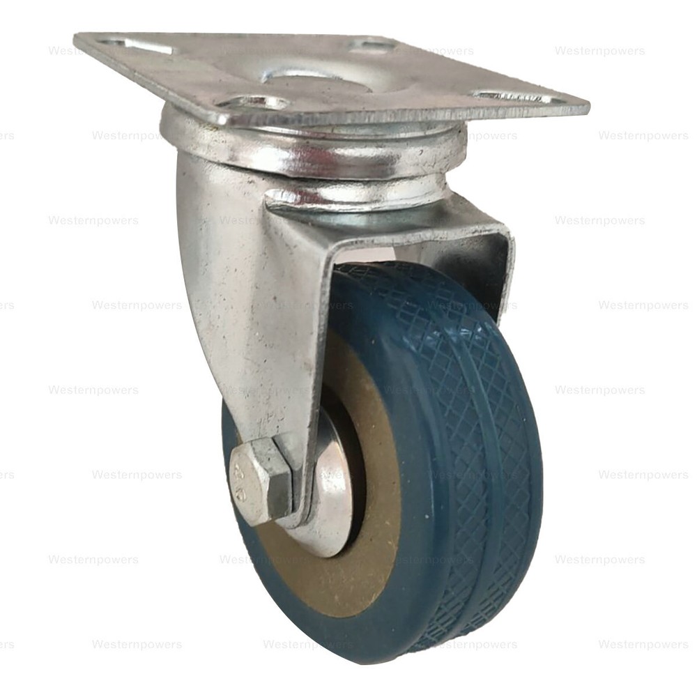 4 Pack 2'' Caster Wheels Swivel Plate Casters PVC