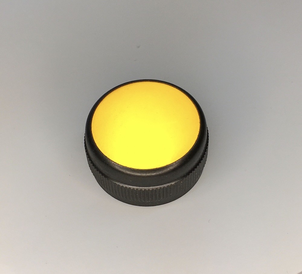 1" Screw On Lens Light Indicator Panel Mount / Dialco? Amber Orange