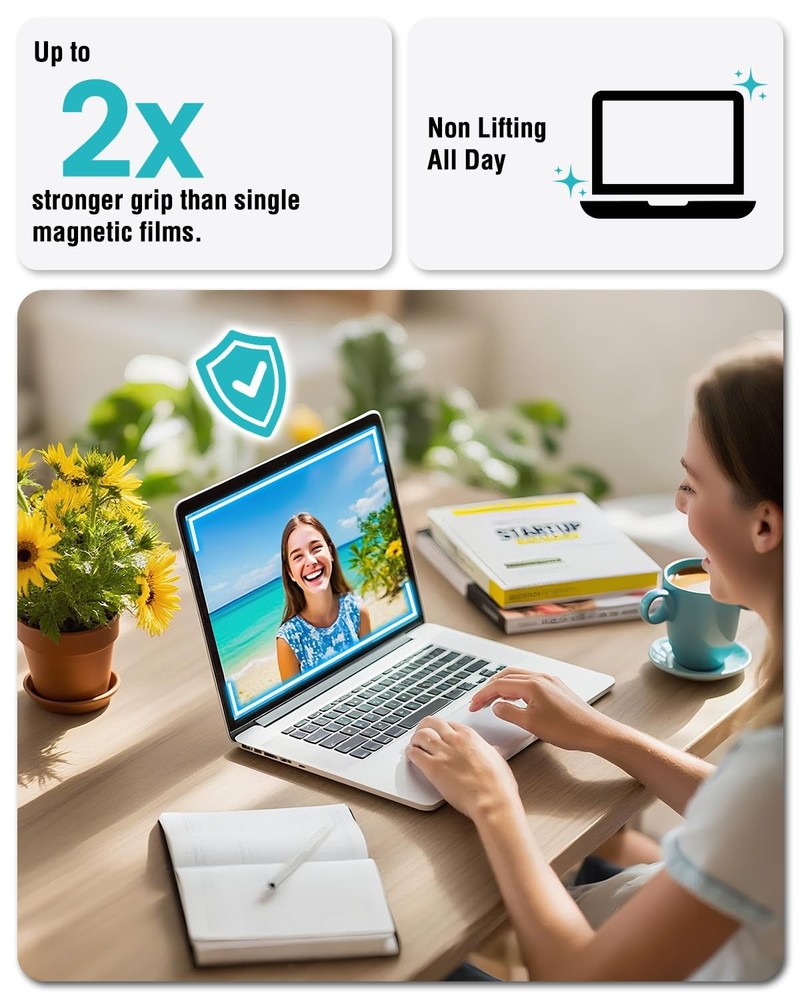 F FORITO Magnetic Anti Blue Light Screen Protector Compatible with MacBook Pr...