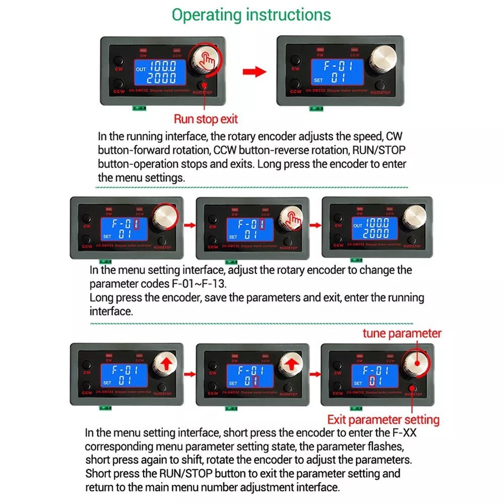Stepper Motor Speed Controller Driver with Serial Communication Features