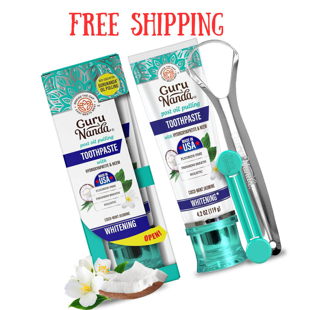 GuruNanda Hydroxyapatite Toothpaste Freshens Breath, Fights 4.2oz