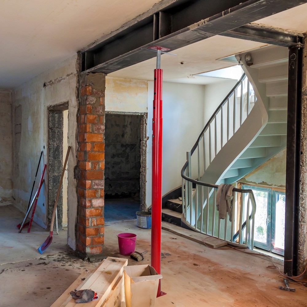 BISupply Adjustable Floor Jack Post Basement 2pk - 150in Ceiling Support Pole