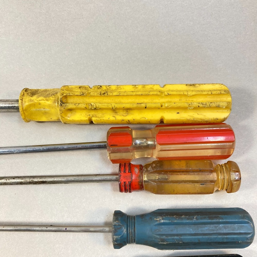 Screwdriver Lot 9 Pc 4 Phillips 5 Flat Slotted