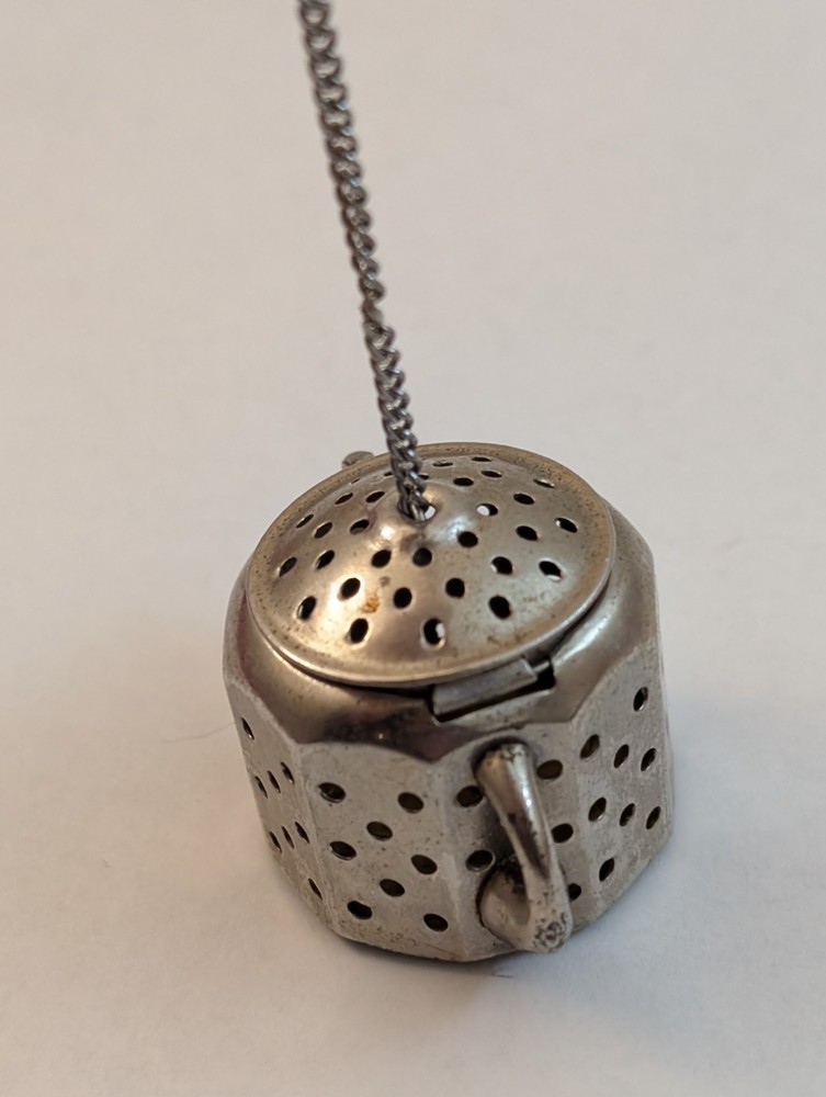 Vintage Silverplate Teapot Tea Strainer/Diffuser Made in Japan