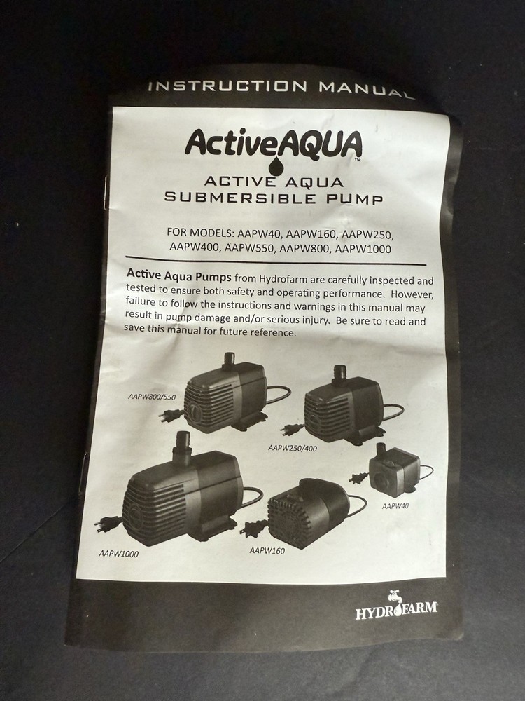 ACTIVE AQUA Submersible Pump 550