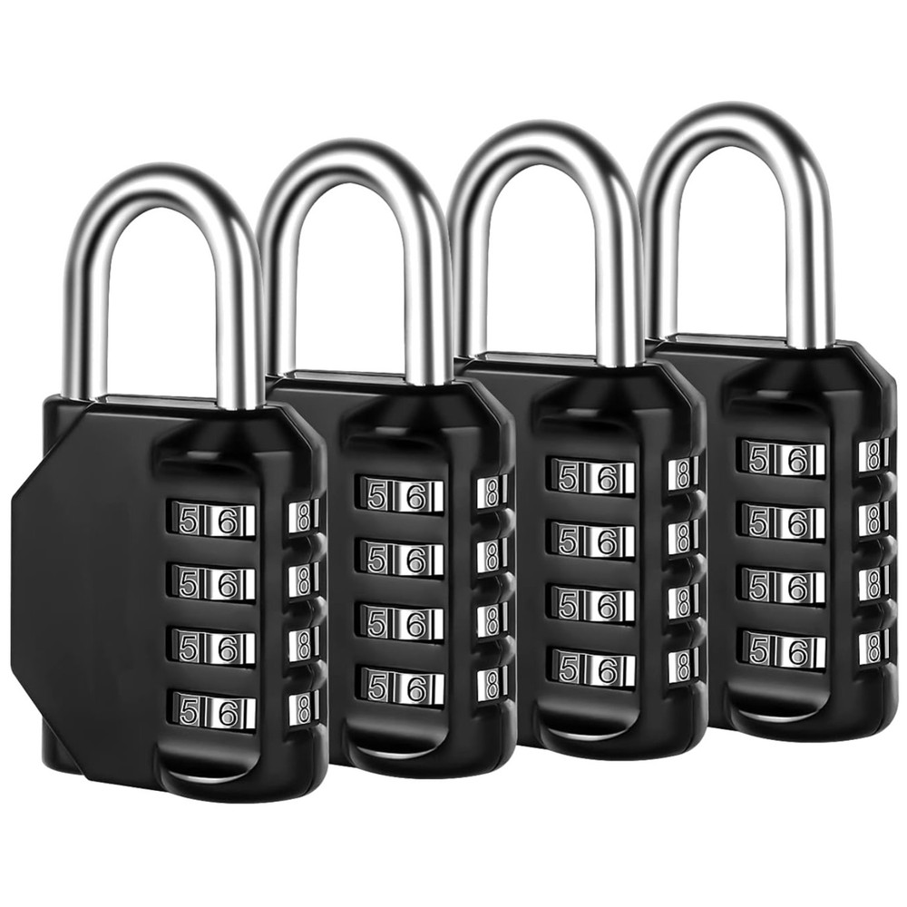 4 Digit Combination Locks - School Gym Locker, Toolbox, Case
