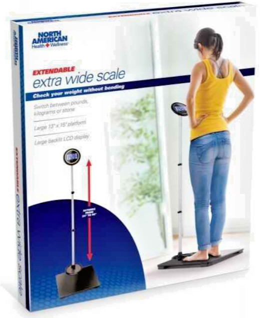 North American Health + Wellness Extendable Extra Wide Scale