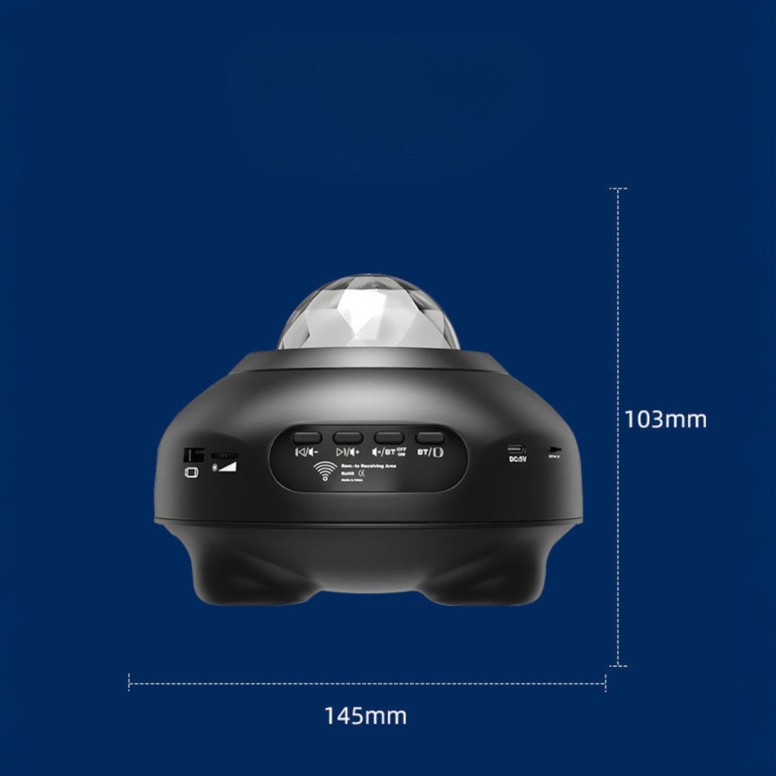 Galaxy Star Projector Aurora Night Light Bluetooth Music Lamp Moon Sky Gift