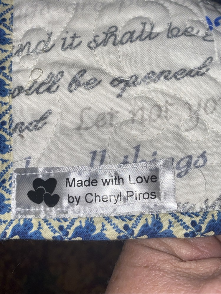 Homemade Patchwork Lap Quilt 44” X 57”