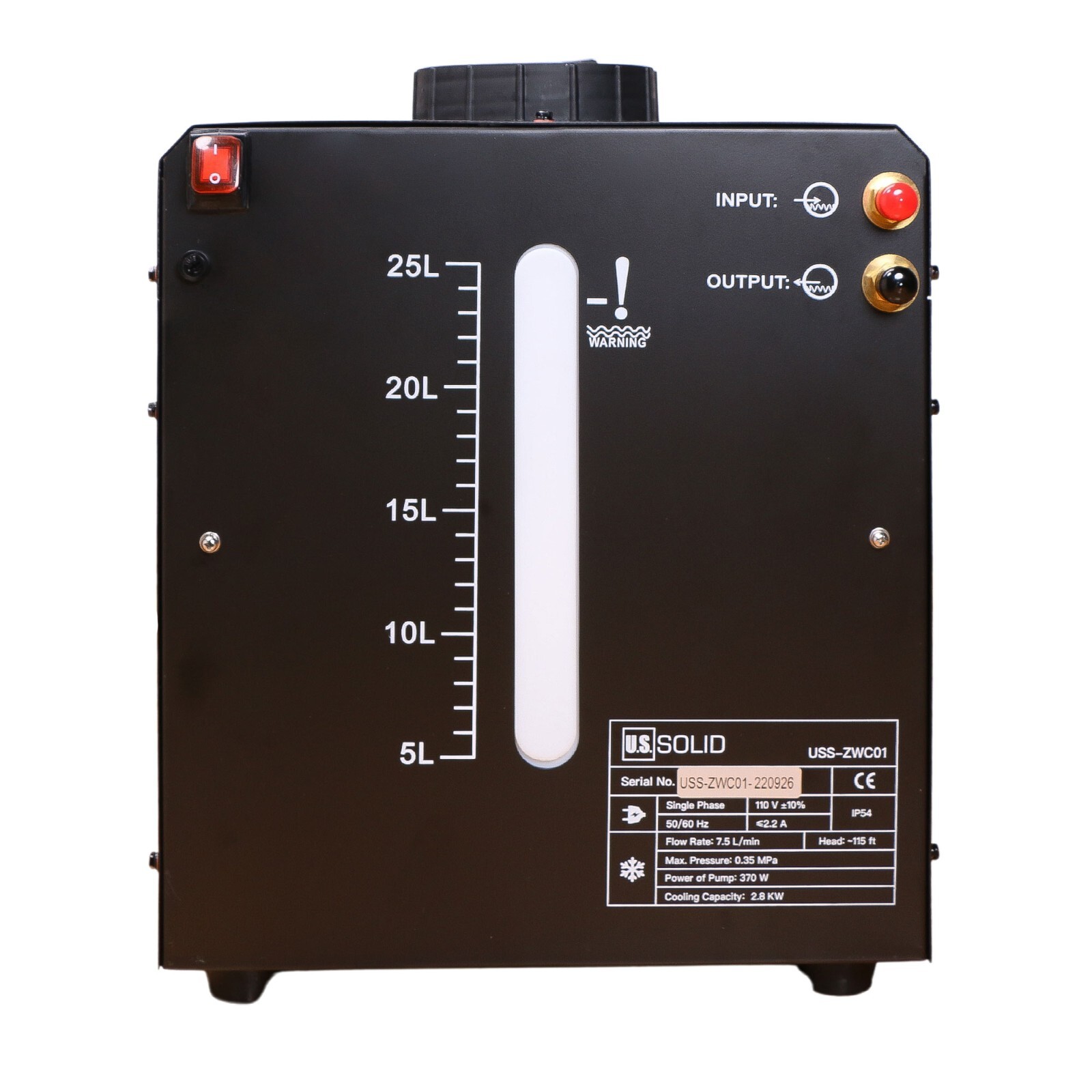 U.S. Solid Tig Water Cooler 25L TIG MIG Welder Torch Water Cooling Machine 370W