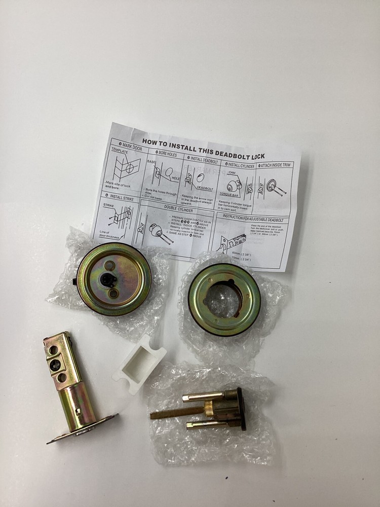 ADJUSTABLE DEADBOLT LOCK CYLINDER BRASS MATERIAL