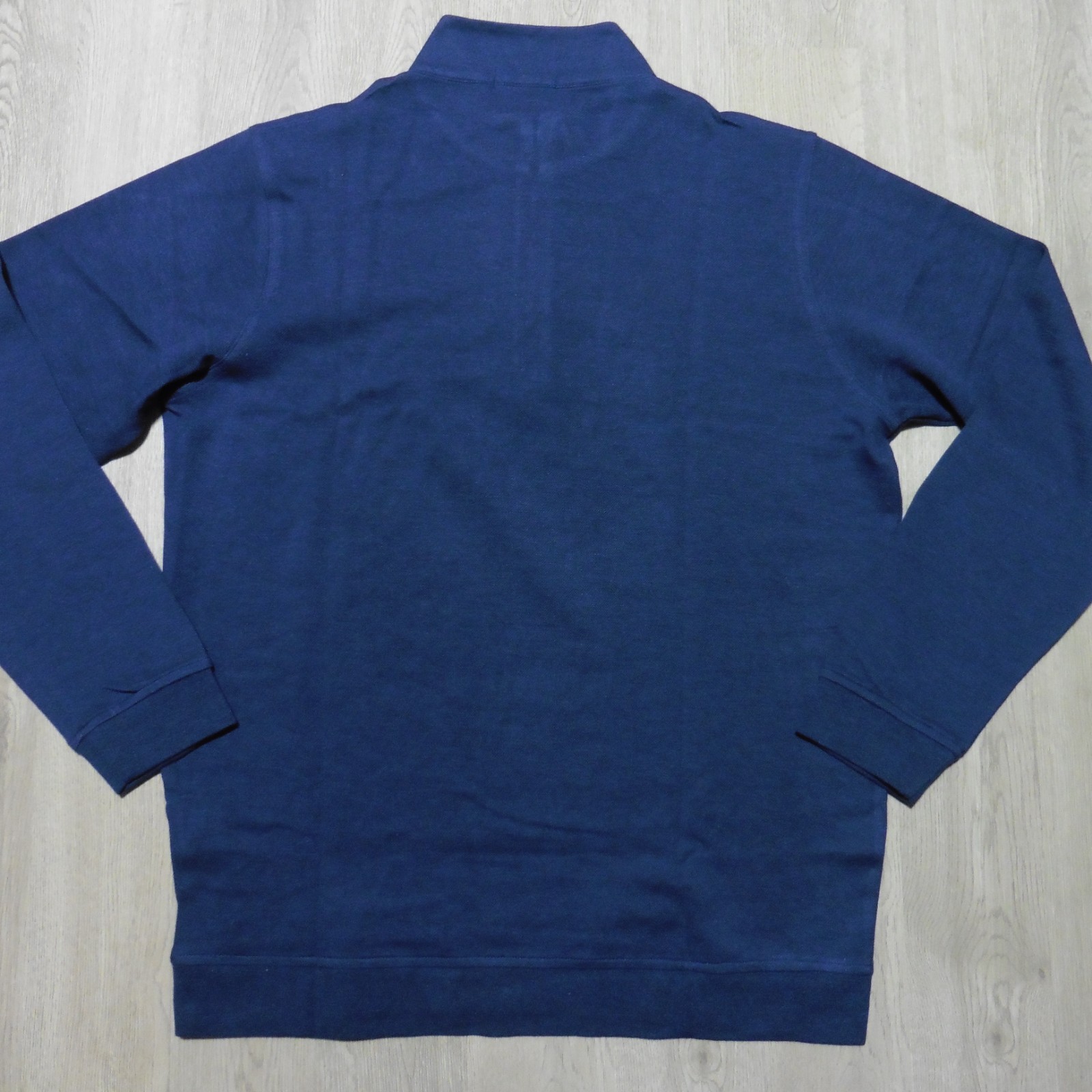 PETER MILLAR Mens M MEDIUM PULLOVER NAVY BLUE CROWN COMFORT 1/4 ZIP POLO SWEATER