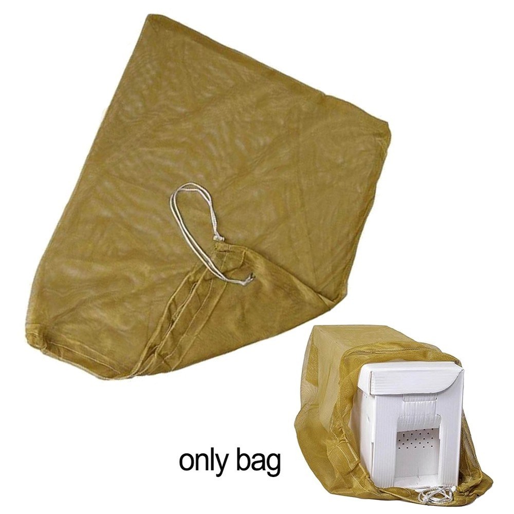 36in x 30in Polyester Mesh Bag with Lock Drawstring for Bee Transport Needs