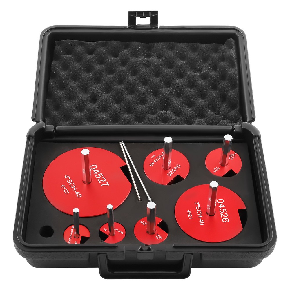7pcs Plastic Pipe Fitting Reamer Kit for 1/2" drills PVC pipe reamer tool ABS