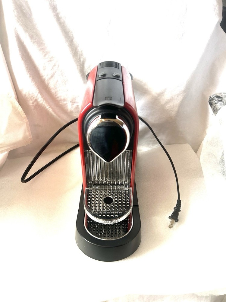 Nespresso CitiZ Espresso Machine Type C111 - Red With Pod Holder