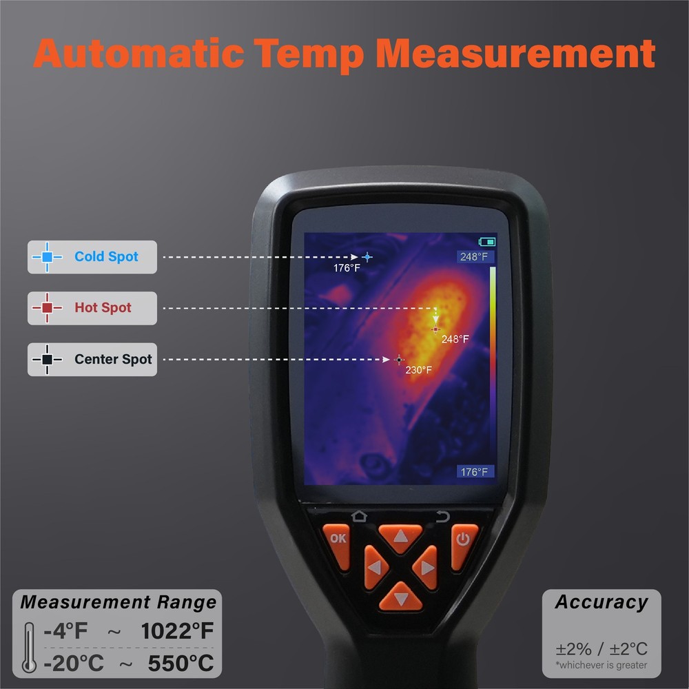 ANXTECH Mini Handheld Infrared Thermal Imaging Camera Temperature Thermal Imager