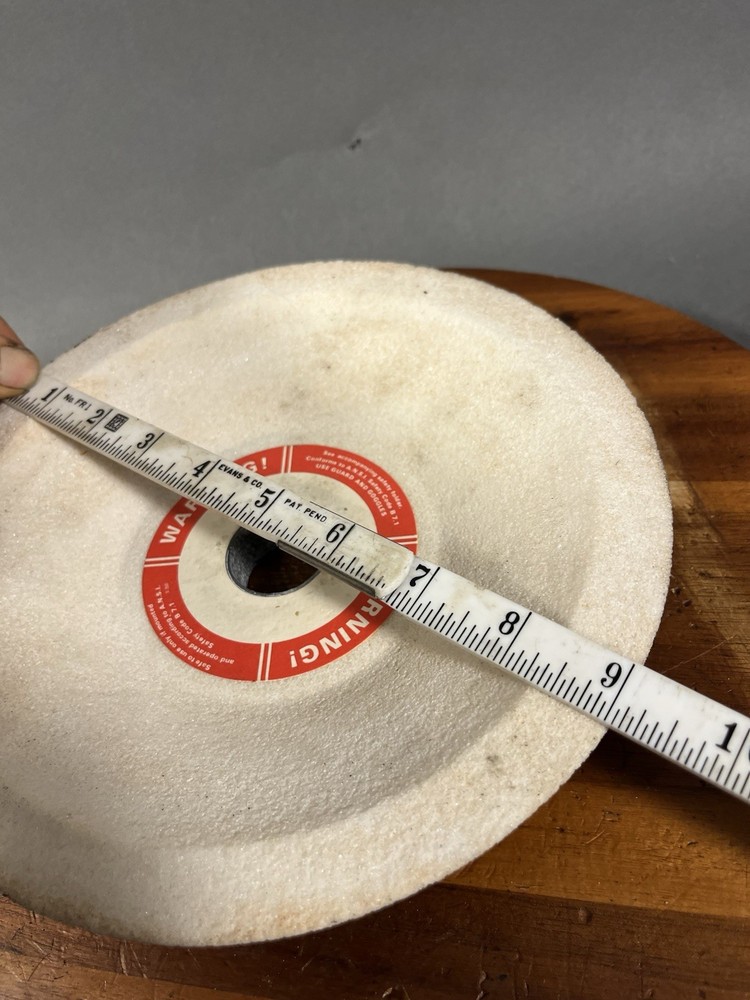 9 Inch Cone Cup White Oxide Griding Wheel. Pacific
