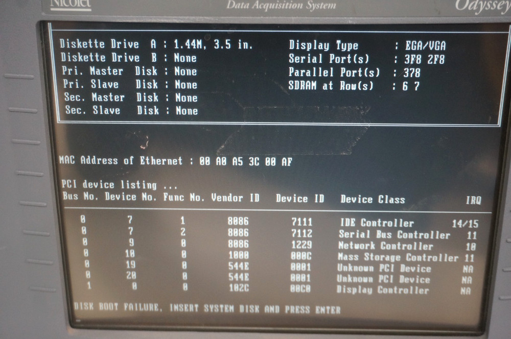 Nicolet Odyssey Data Acquisition System