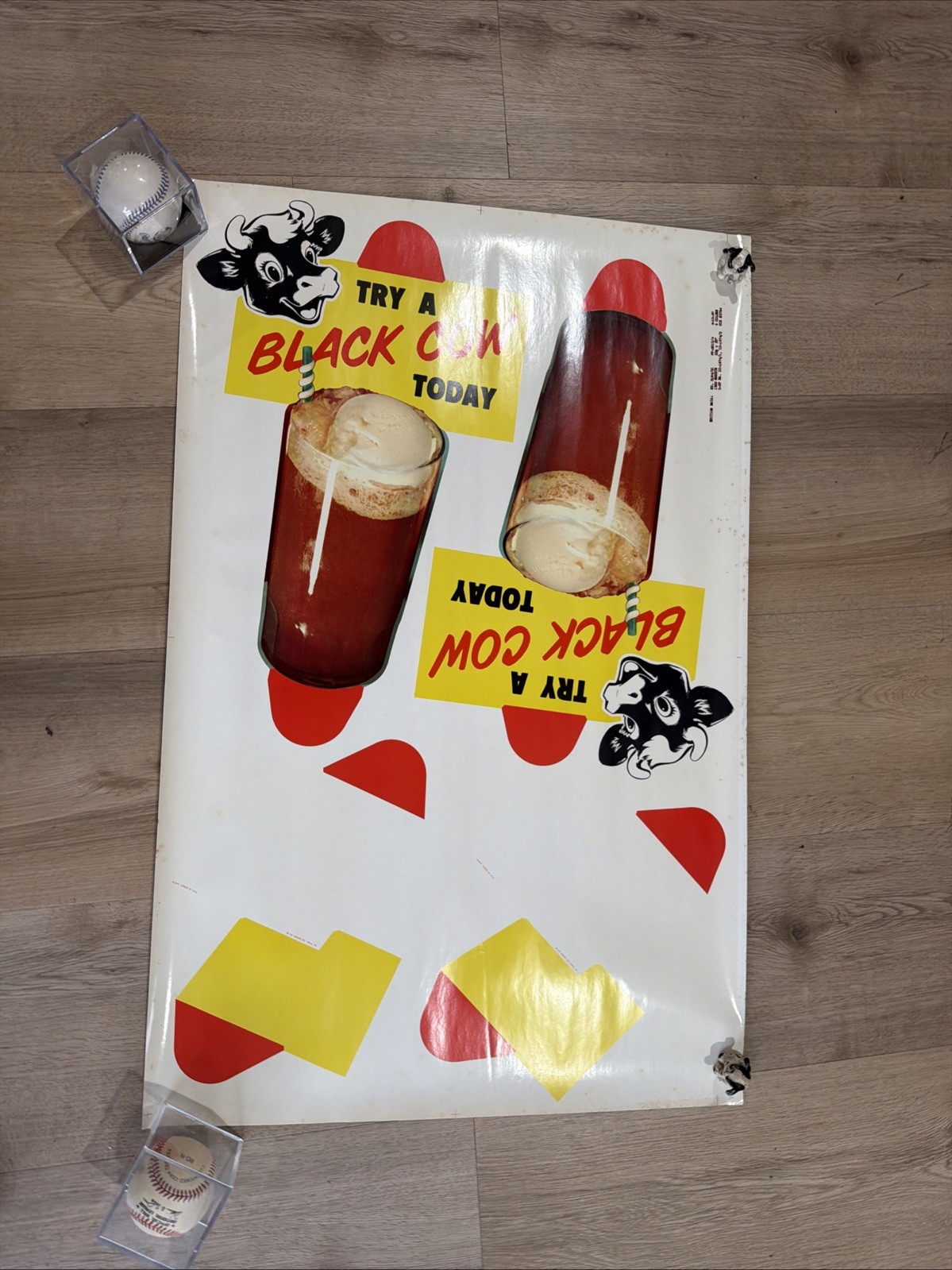 Vintage Elsie the Cow Borden Dairy Advertising Poster Sign 1957 #181