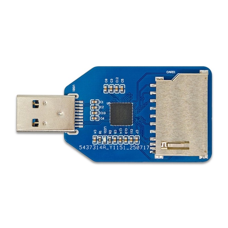 Double Slot USB3.0 Specification Transform Card Reader Simultaneous Reading Data
