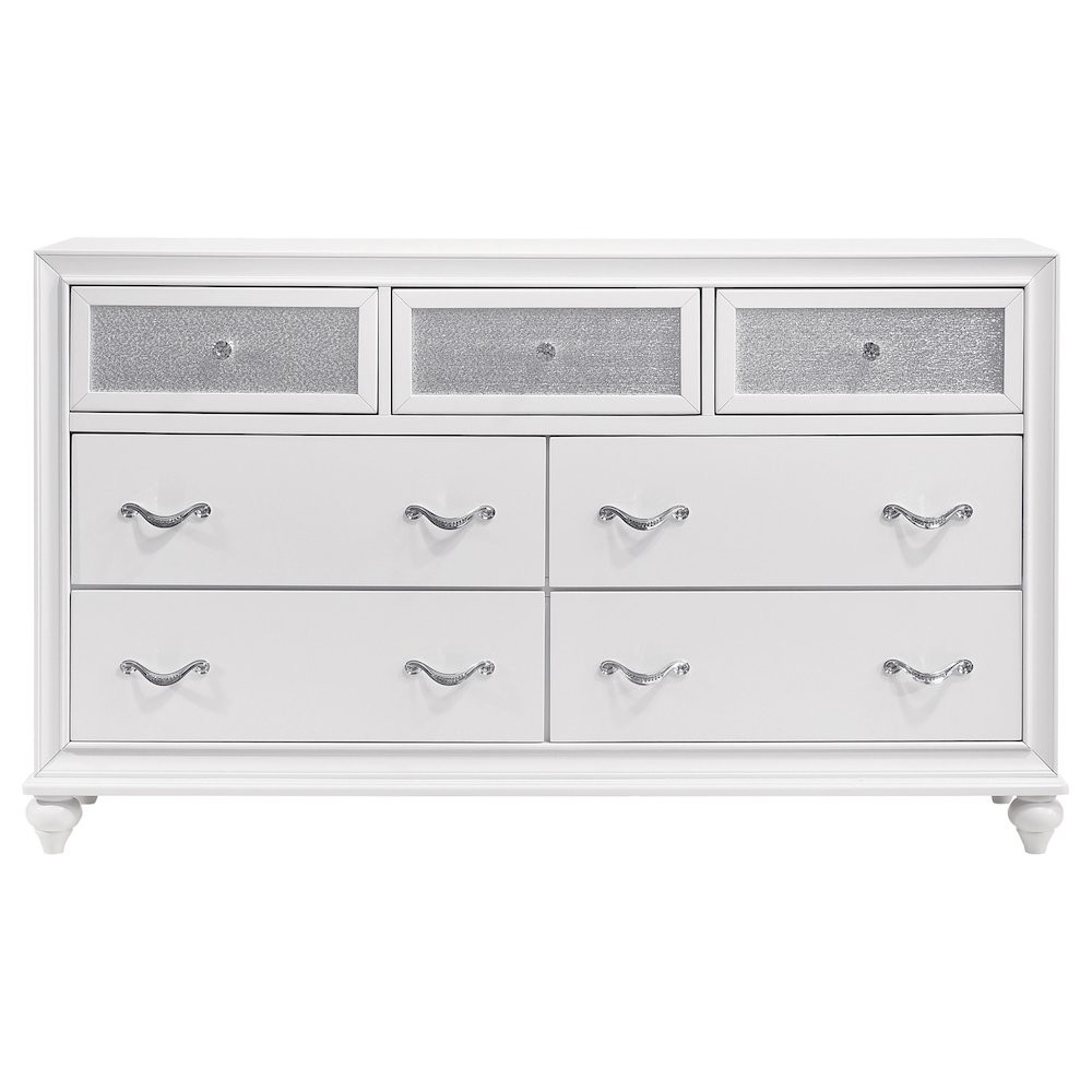 Barzini 5-piece Eastern King Bedroom Set White