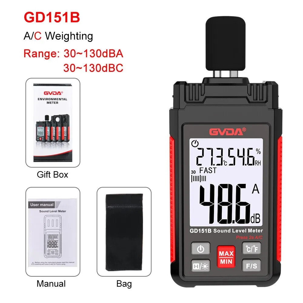 Digital Min Audio Sound Level Meter DB Measuring Instrument
