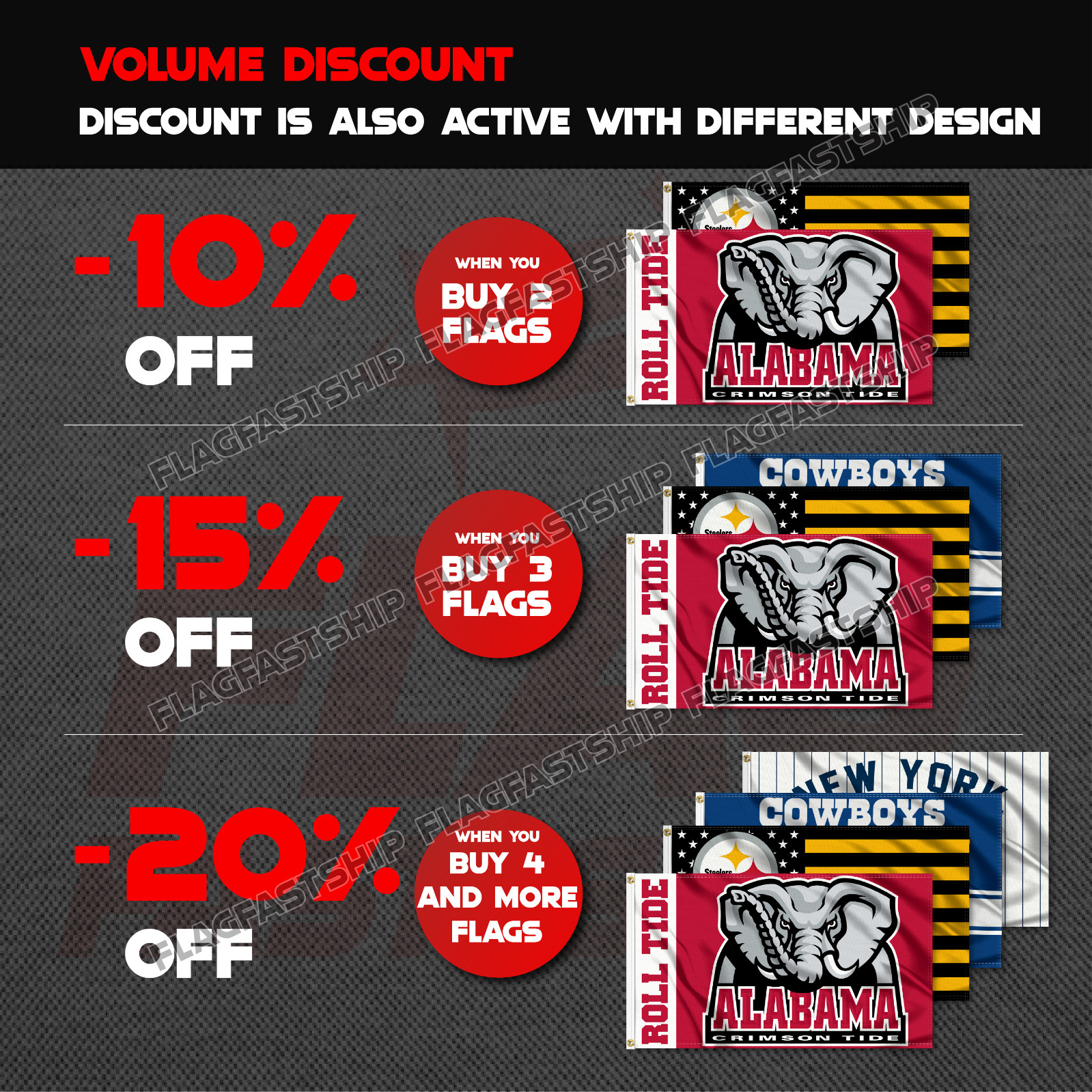 Washington Redskins 3x5 ft Banner Premium Flag Super Bowl NFL Champs Commanders