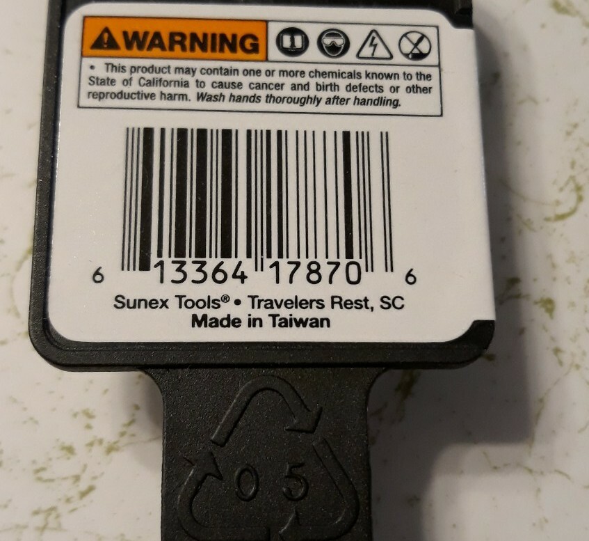 Sunex Tools Torx Screwdriver 11T27X4 New