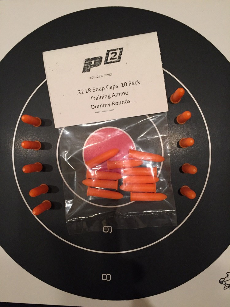 P2 .22 LR RIMFIRE SNAP CAPS TRAINING AMMO BULLETS SHELLS PRACTICE SAFE 22-10 Pak